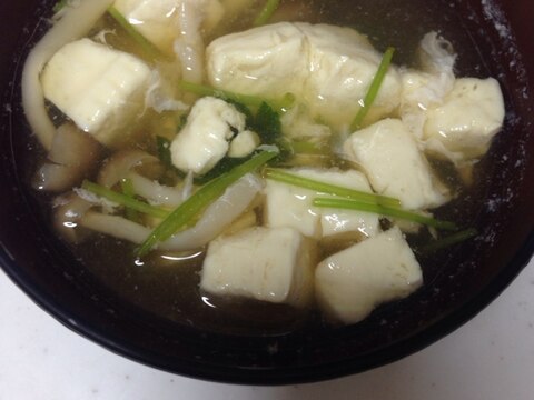 三つ葉&豆腐&しめじ(*^^*)お吸い物☆